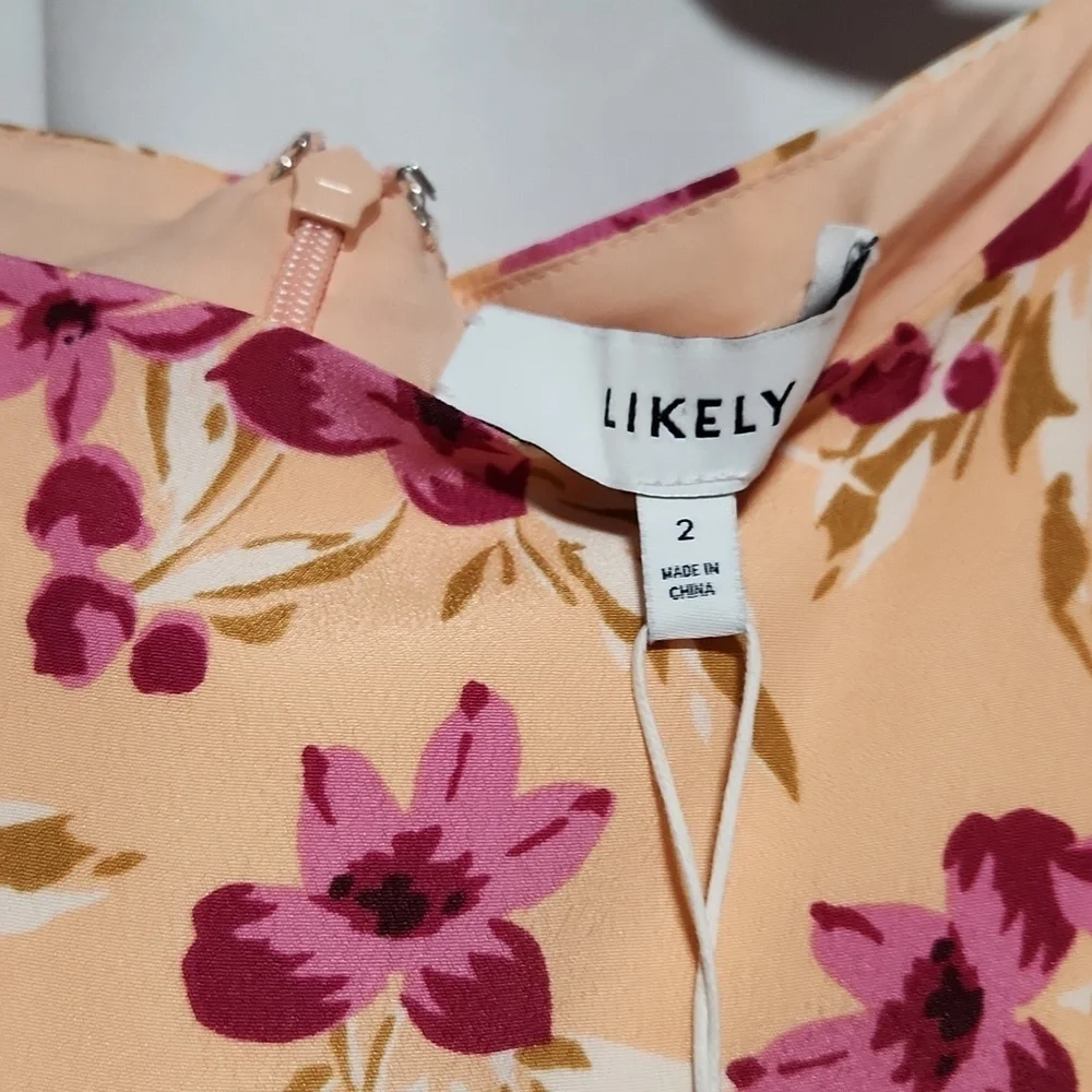 NWT Likely Cara‎ Dress Cocktail Floral Mini Dress 2